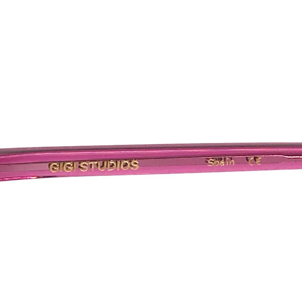 Gigi Studios Eyeglasses Frames 6112/6 CORA Clear Purple Geometric 54-15-140